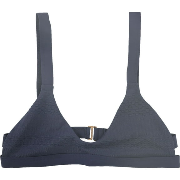 Tavik Womens Coco Textured Bikini Swim Top, Blue, Large