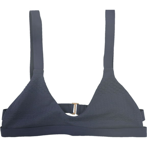 Tavik Womens Coco Textured Bikini Swim Top, Blue, Large