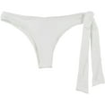 thumbnail image 1 of Tavik Womens Goldie Side Tie Bikini Swim Bottom, White, Small, 1 of 2