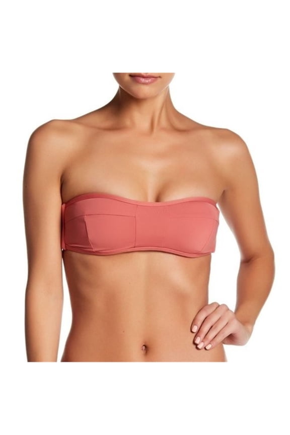 Womens Izzy Bandeau Swim Top, Pink, Large