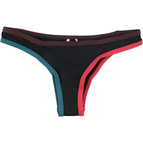 Tavik Womens Jayden Moderate Coverage Bikini Swim Bottom, Black, Large