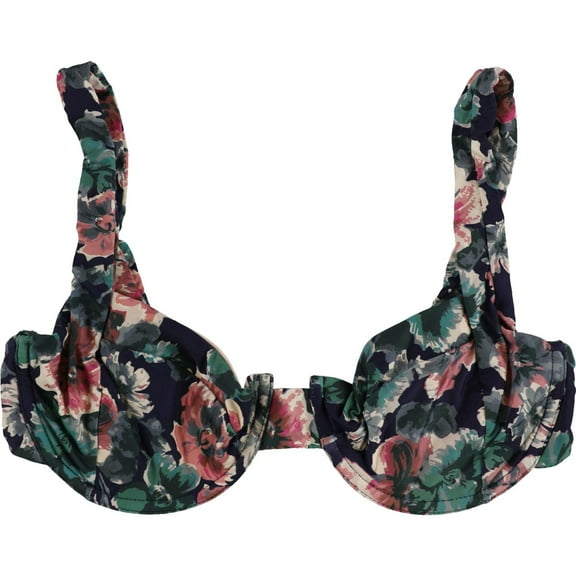 Tavik Womens Sawyer Underwire Bikini Swim Top, Blue, Small