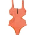 thumbnail image 1 of Tavik Womens Victoria One Piece Tank Swimsuit, Orange, X-Small, 1 of 2