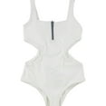 thumbnail image 1 of Tavik Womens Victoria One Piece Tank Swimsuit, White, Medium, 1 of 2