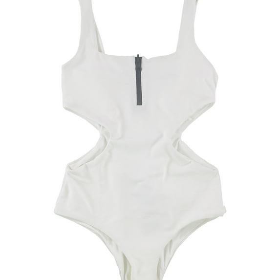 Tavik Womens Victoria One Piece Tank Swimsuit, White, Medium