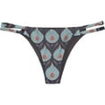 thumbnail image 1 of Tavik Womens Vine Side Strap Bikini Swim Bottom, Multicoloured, Small, 1 of 2