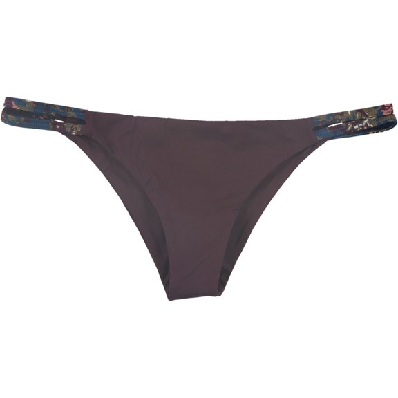 Tavik Womens Vine Side Strap Bikini Swim Bottom, Red, Large