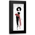 thumbnail image 1 of Tavoletti, Anne 10x18 Black Modern Framed Museum Art Print Titled - Fifties Fashion IV Red Scarf, 1 of 5