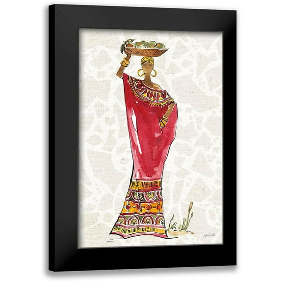 Tavoletti, Anne 11x14 Black Modern Framed Museum Art Print Titled - African Flair IX B
