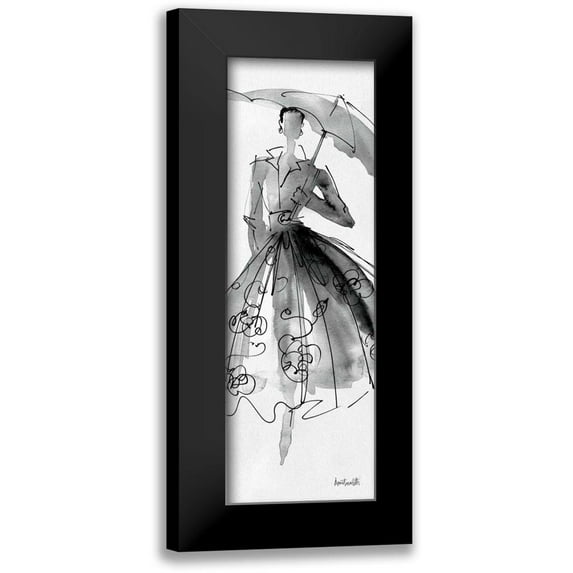 Tavoletti, Anne 11x24 Black Modern Framed Museum Art Print Titled - Fashion Sketchbook VI
