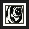 thumbnail image 1 of Tavoletti, Anne 12x12 Black Ornate Wood Framed with Double Matting Museum Art Print Titled - Black and White Abstract I, 1 of 4