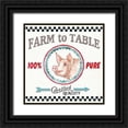 thumbnail image 1 of Tavoletti, Anne 12x12 Black Ornate Wood Framed with Double Matting Museum Art Print Titled - Farm Signs IV, 1 of 4
