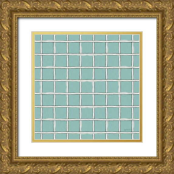 Tavoletti, Anne 12x12 Gold Ornate Wood Framed with Double Matting Museum Art Print Titled - Farm Signs Pattern IIIF