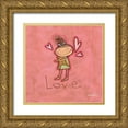 thumbnail image 1 of Tavoletti, Anne 12x12 Gold Ornate Wood Framed with Double Matting Museum Art Print Titled - Love, 1 of 4