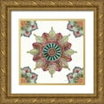thumbnail image 1 of Tavoletti, Anne 12x12 Gold Ornate Wood Framed with Double Matting Museum Art Print Titled - Mandala Morning VI, 1 of 4