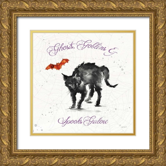 Tavoletti, Anne 12x12 Gold Ornate Wood Framed with Double Matting Museum Art Print Titled - Phantoms of the Night IX Color