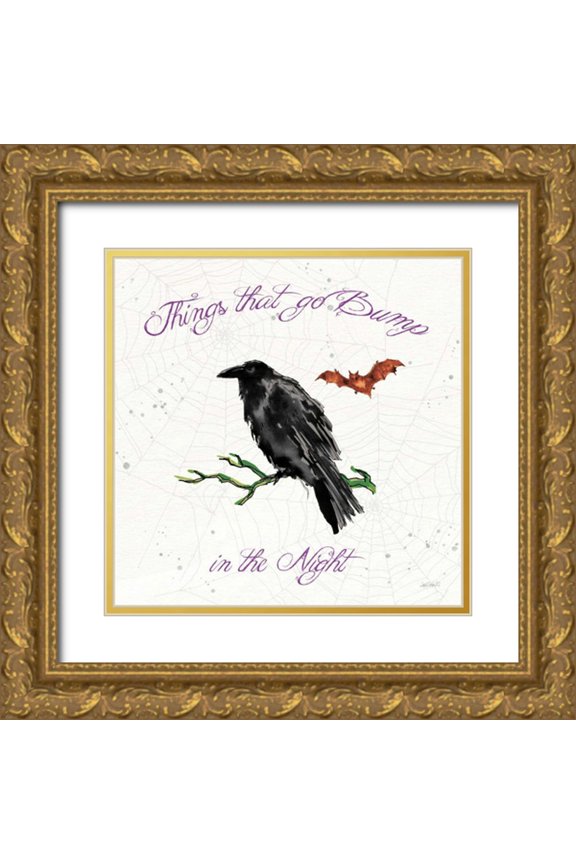 Tavoletti, Anne 12x12 Gold Ornate Wood Framed with Double Matting Museum Art Print Titled - Phantoms of the Night V Color