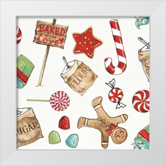 Tavoletti, Anne 12x12 White Modern Wood Framed Museum Art Print Titled - Baked with Love Step 01A