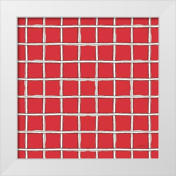 Tavoletti, Anne 12x12 White Modern Wood Framed Museum Art Print Titled - Farm Signs Pattern IIIE