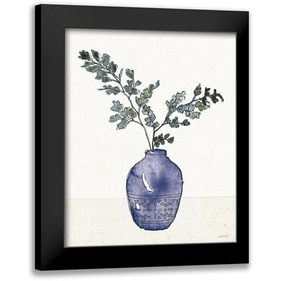 Tavoletti, Anne 12x14 Black Modern Framed Museum Art Print Titled - Fresh Farmhouse II Blue