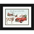 thumbnail image 1 of Tavoletti, Anne 14x11 Black Ornate Wood Framed with Double Matting Museum Art Print Titled - Holiday on the Farm II Believe, 1 of 4