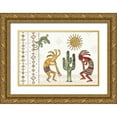 thumbnail image 1 of Tavoletti, Anne 14x11 Gold Ornate Wood Framed with Double Matting Museum Art Print Titled - Southwest Flair I, 1 of 4