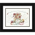 thumbnail image 1 of Tavoletti, Anne 14x12 Black Ornate Wood Framed with Double Matting Museum Art Print Titled - Festive Foliage I v2, 1 of 4