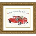 thumbnail image 1 of Tavoletti, Anne 14x12 Gold Ornate Wood Framed with Double Matting Museum Art Print Titled - Americana Mood IX, 1 of 4