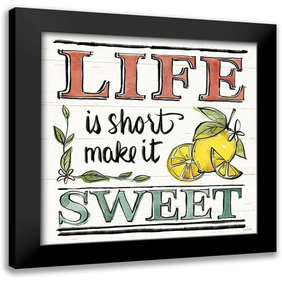 Tavoletti, Anne 15x15 Black Modern Framed Museum Art Print Titled - Lemonade Stand V