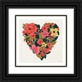 thumbnail image 1 of Tavoletti, Anne 15x15 Black Ornate Wood Framed with Double Matting Museum Art Print Titled - Be Mine I, 1 of 4