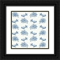 thumbnail image 1 of Tavoletti, Anne 15x15 Black Ornate Wood Framed with Double Matting Museum Art Print Titled - Fruit Stand Pattern IIB, 1 of 4