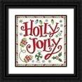 thumbnail image 1 of Tavoletti, Anne 15x15 Black Ornate Wood Framed with Double Matting Museum Art Print Titled - Holiday Whimsy IV, 1 of 4