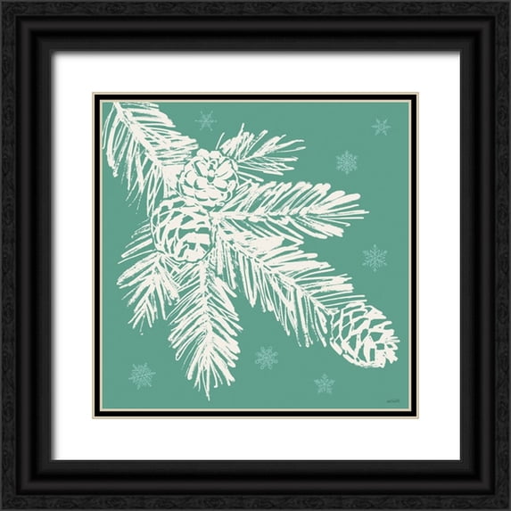 Tavoletti, Anne 15x15 Black Ornate Wood Framed with Double Matting Museum Art Print Titled - Seasonal Shades VI