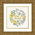 thumbnail image 1 of Tavoletti, Anne 15x15 Gold Ornate Wood Framed with Double Matting Museum Art Print Titled - Honeybee Blossoms X, 1 of 4