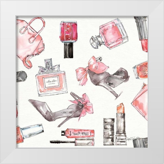 Tavoletti, Anne 15x15 White Modern Wood Framed Museum Art Print Titled - Chic Accents Pattern I