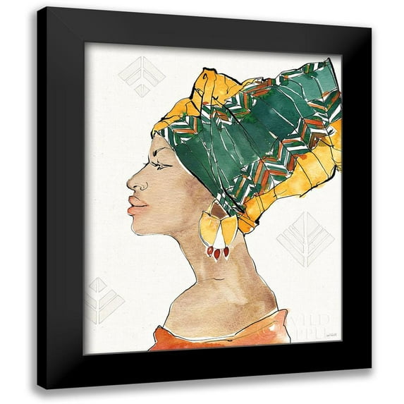 Tavoletti, Anne 15x18 Black Modern Framed Museum Art Print Titled - African Flair VII