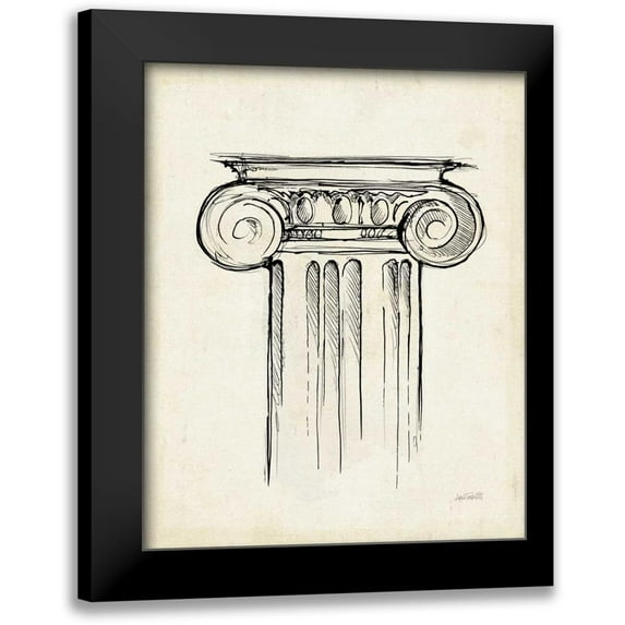 Tavoletti, Anne 15x18 Black Modern Framed Museum Art Print Titled - Museum Sketches V Off White