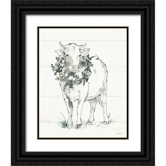 Tavoletti, Anne 15x18 Black Ornate Wood Framed with Double Matting Museum Art Print Titled - Modern Farmhouse X