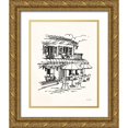 thumbnail image 1 of Tavoletti, Anne 15x18 Gold Ornate Wood Framed with Double Matting Museum Art Print Titled - Cafe Sketch I Cream, 1 of 4