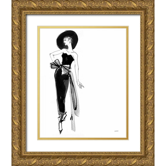 Tavoletti, Anne 15x18 Gold Ornate Wood Framed with Double Matting Museum Art Print Titled - Fifties Fashion IV