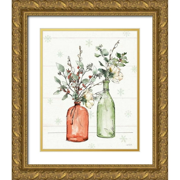 Tavoletti, Anne 15x18 Gold Ornate Wood Framed with Double Matting Museum Art Print Titled - Modern Farmhouse II Christmas