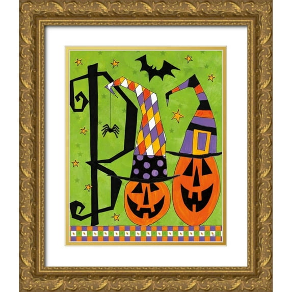 Tavoletti, Anne 15x18 Gold Ornate Wood Framed with Double Matting Museum Art Print Titled - Spooky Fun VIII