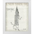 thumbnail image 1 of Tavoletti, Anne 15x18 White Modern Wood Framed Museum Art Print Titled - City Sketches I, 1 of 4