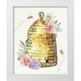 thumbnail image 1 of Tavoletti, Anne 15x18 White Modern Wood Framed Museum Art Print Titled - Honeybee Blossoms VI, 1 of 4