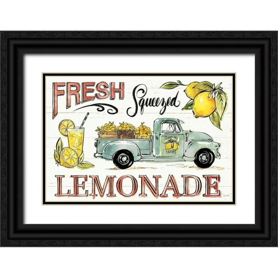 Tavoletti, Anne 18x13 Black Ornate Wood Framed with Double Matting Museum Art Print Titled - Lemonade Stand I