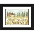 thumbnail image 1 of Tavoletti, Anne 18x13 Black Ornate Wood Framed with Double Matting Museum Art Print Titled - Tuscan Elegance I, 1 of 4