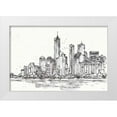 thumbnail image 1 of Tavoletti, Anne 18x13 White Modern Wood Framed Museum Art Print Titled - Skyline Sketches I No Words Flowers, 1 of 4