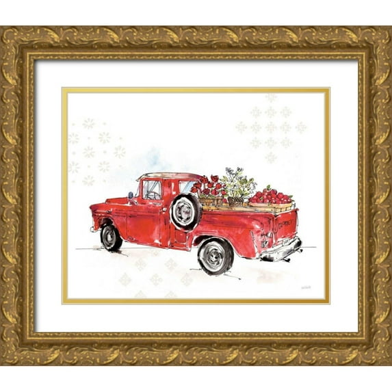 Tavoletti, Anne 18x15 Gold Ornate Wood Framed with Double Matting Museum Art Print Titled - Americana Mood IX No Words