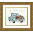thumbnail image 1 of Tavoletti, Anne 18x15 Gold Ornate Wood Framed with Double Matting Museum Art Print Titled - Modern Farmhouse IX Blue Truck, 1 of 4