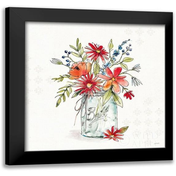 Tavoletti, Anne 20x20 Black Modern Framed Museum Art Print Titled - Americana Mood V No Words